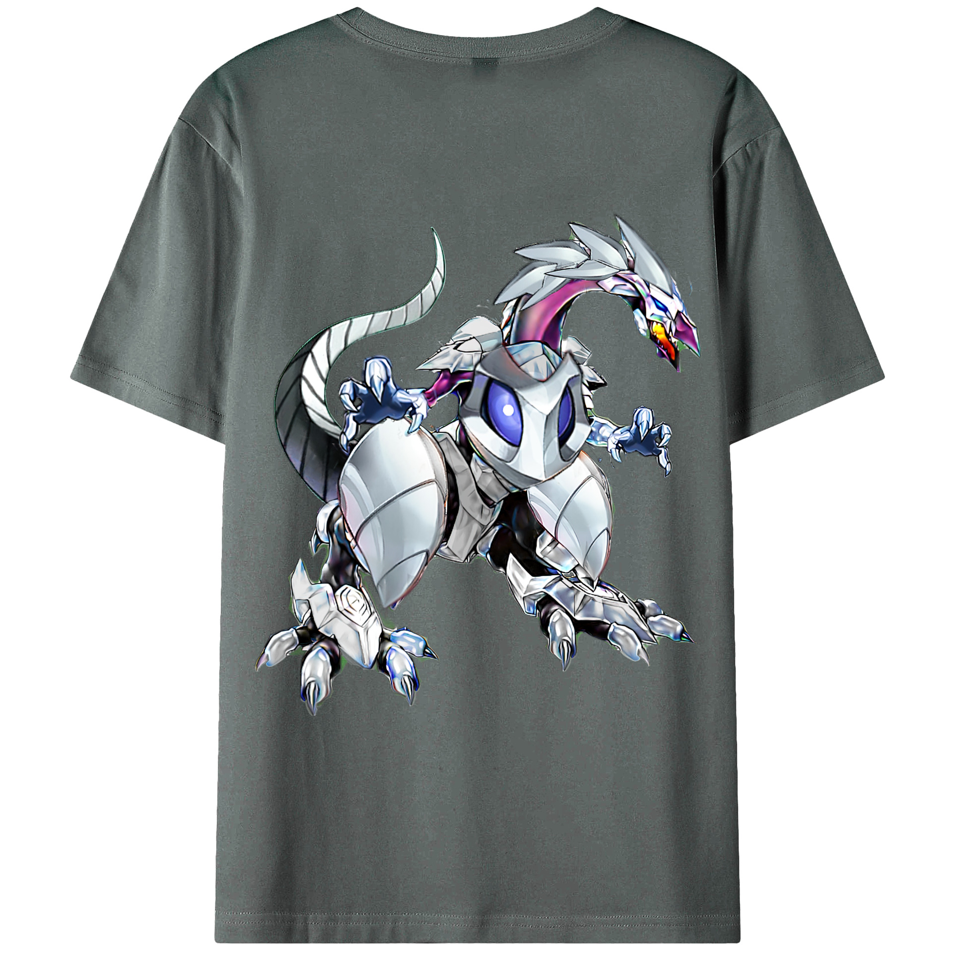 （画像用） 遊☆戯☆王 Yu-Gi-Oh! 綿100％ メンズ半袖Tシャツ（バックプリント） 通気性